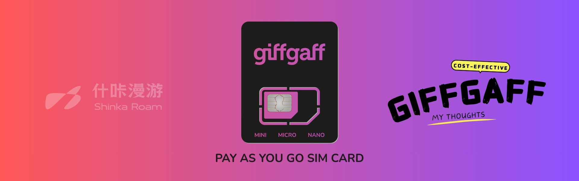 GiffGaff 实体SIM卡
