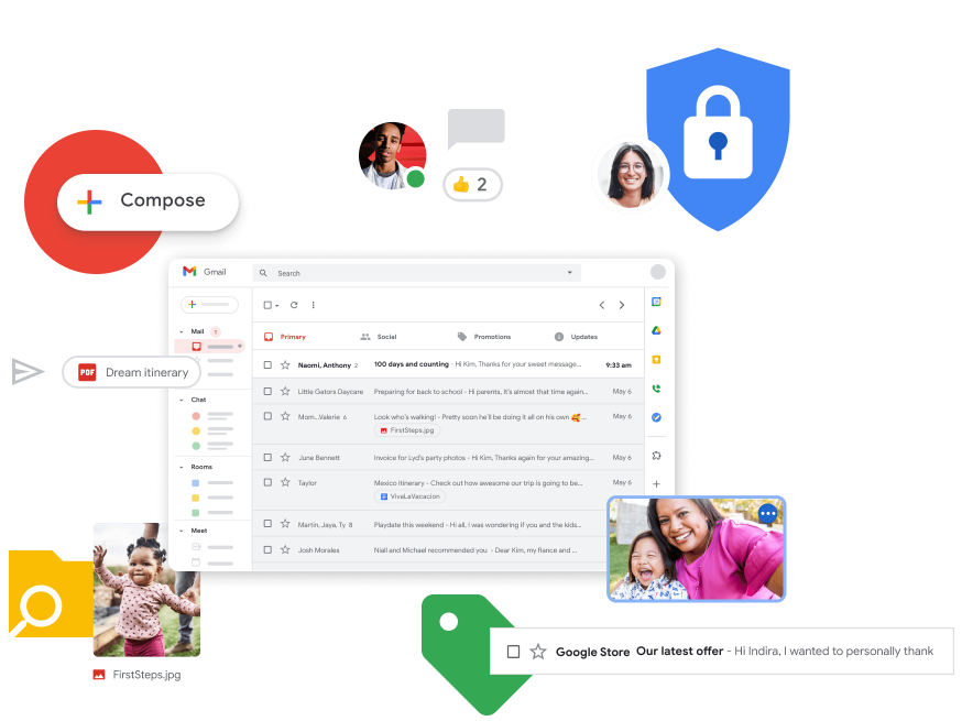Gmail 界面截图